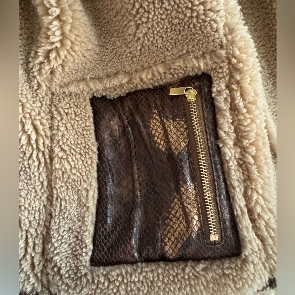 AS by DF Python Shearling Jacket | Medium | Brown - Picture 9 of 11